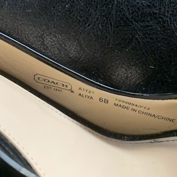 Coach Aliya platform peep toe, patent leather - Picture 3 of 4
